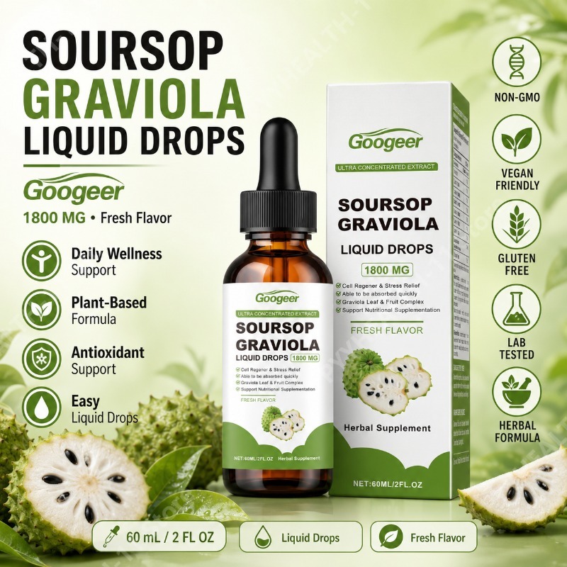 Herbal Wellness Blend - Soursop Graviola Leaf and Fruit Liquid