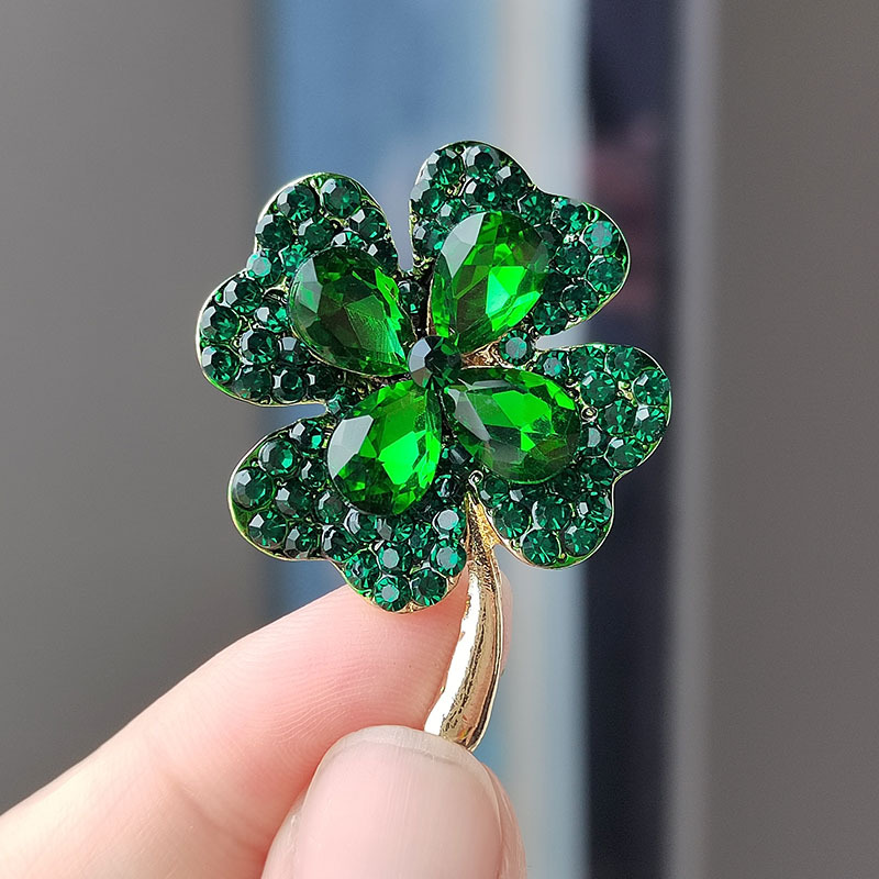 New Minimalist Rhinestone Four - Red Clover Flower review and price