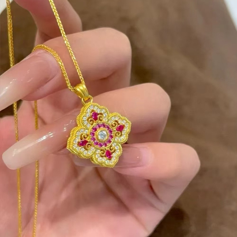 Vintage Luxury Hollow 4 Leaves - Red Clover Flower review and price