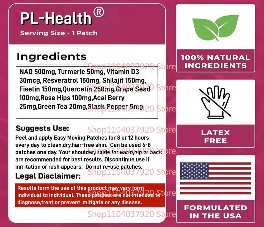 30 Patches NAD+ Transdermal Pa - Wellness Quercetin review and price
