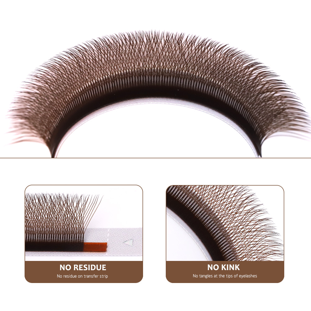 AGUUD Brown 4D W Shaped Eyelas - Red Clover Flower review and price