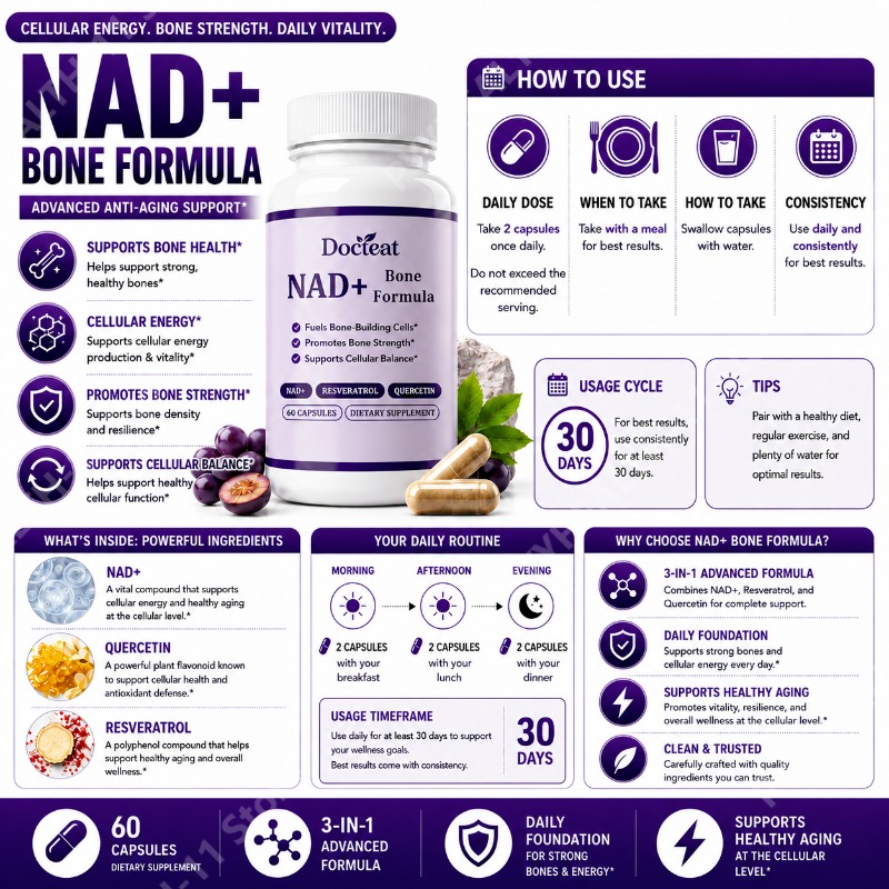 Docteat NAD+ Capsules with Res - Wellness Quercetin review and price